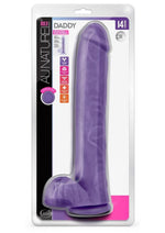 Load image into Gallery viewer, Au Naturel Bold Daddy Dildo with Suction Cup - Purple - 14in
