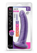 Load image into Gallery viewer, Au Naturel Bold Jack Dildo with Suction Cup - Purple - 7in
