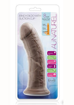 Load image into Gallery viewer, Au Naturel Dildo with Suction Cup - Chocolate - 8in
