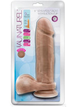 Load image into Gallery viewer, Au Naturel Dildo with Suction Cup - Brown/Caramel - 9.5in
