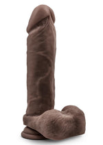 Load image into Gallery viewer, Au Naturel Dildo with Suction Cup - Chocolate - 9.5in
