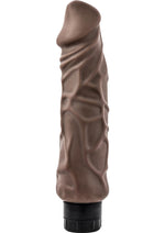 Load image into Gallery viewer, Au Naturel Home Wrecker Vibrating Dildo - Brown/Caramel - 9.5in
