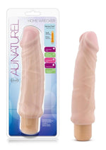 Load image into Gallery viewer, Au Naturel Home Wrecker Vibrating Dildo - Flesh/Vanilla - 9in
