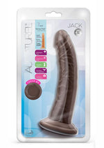 Load image into Gallery viewer, Au Naturel Jack Dildo with Suction Cup - Chocolate - 7in
