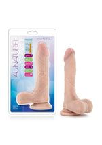 Load image into Gallery viewer, Au Naturel Mister Perfect Dildo with Balls - Flesh/Vanilla - 8.5in
