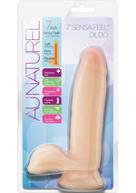 Load image into Gallery viewer, Au Naturel Sensa Feel Dildo with Balls - Vanilla - 7in
