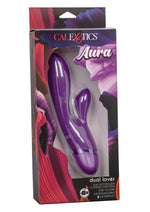 Load image into Gallery viewer, Aura Dual Lover Dual Vibrating Silicone USB Rechargeable Waterproof - Purple
