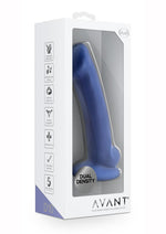 Load image into Gallery viewer, Avant D10 Ergo Mini Silicone Dildo with Suction Cup - Blue/Indigo - 6.5in
