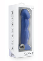 Load image into Gallery viewer, Avant D12 Suko Silicone Dildo with Suction Cup - Blue/Indigo - 8in
