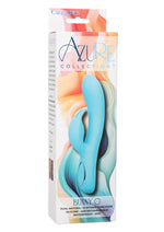 Load image into Gallery viewer, Azure Collection Bunny G Rechargeable Silicone Vibrator - Blue
