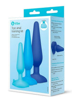 Load image into Gallery viewer, B-Vibe Anal Silicone Training Kit - Blue - 3 Piece