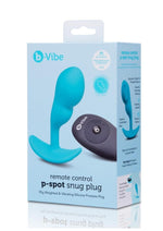 Load image into Gallery viewer, B-Vibe Remote Control P-Spot Rechargeable Silicone Snug Plug 95g - Blue
