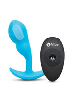 Load image into Gallery viewer, B-Vibe Remote Control P-Spot Rechargeable Silicone Snug Plug 95g - Blue
