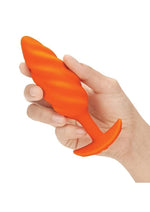 Load image into Gallery viewer, B-Vibe Swirl Textured Rechargeable Silicone Anal Plug