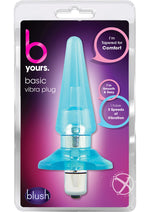 Load image into Gallery viewer, B Yours Basic Vibrating Butt Plug - Blue

