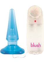 Load image into Gallery viewer, B Yours Basic Vibrating Butt Plug with Remote Control - Blue
