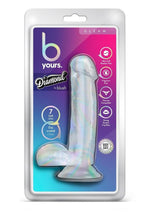 Load image into Gallery viewer, B Yours Diamond Gleam Dildo - Clear - 7in
