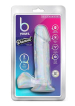 Load image into Gallery viewer, B Yours Diamond Glimmer Dildo - Clear - 8in
