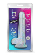Load image into Gallery viewer, B Yours Diamond Quartz Dildo - Clear - 7.5in
