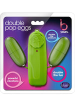 Load image into Gallery viewer, B Yours Double Pop Eggs with Remote Control - Green/Lime
