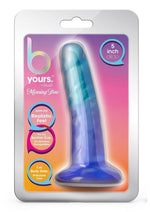 Load image into Gallery viewer, B Yours Morning Dew Dildo - Aqua/Blue/Indigo - 5in
