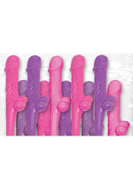 Load image into Gallery viewer, Bachelorette Party Favors Dicky Sipping Straws - Pink/Purple
