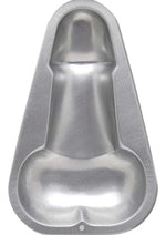 Load image into Gallery viewer, Bachelorette Party Favors Pecker Cake Pan - Silver - 10in X 6in
