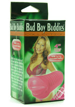 Load image into Gallery viewer, Bad Boy Buddies Strawberry Sented Masturbator - Mouth - Pink
