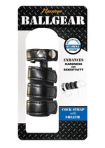 Load image into Gallery viewer, Ballgear Cock Strap with Sheath - Black/Silver
