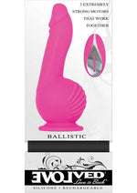 Load image into Gallery viewer, Ballistic Silicone Rechargeable Vibrator with Remote Control - Pink