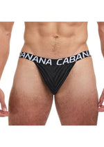 Load image into Gallery viewer, Banana Cabana Poly Jock - Black - Medium/Small
