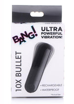 Load image into Gallery viewer, Bang! 10x Vibrating Metallic Rechargeable Bullet Vibrator - Black
