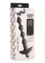 Load image into Gallery viewer, Bang 25x Rechargeable Silicone Anal Beads with Remote Control - Black
