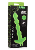Load image into Gallery viewer, Bang! 28x Glow In The Dark Silicone Rechargeable Anal Beads with Remote - Glow In The Dark/Green
