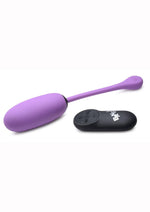 Load image into Gallery viewer, Bang! 28x Plush Silicone Rechargeable Egg with Remote Control - Purple
