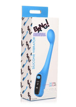 Load image into Gallery viewer, Bang! Digital Rechargeable Silicone G-Spot Vibrator - Blue
