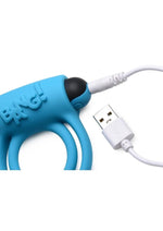 Load image into Gallery viewer, Bang! Silicone Rechargeable Cock Ring and Bullet with Remote Control
