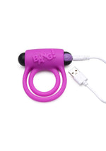 Load image into Gallery viewer, Bang! Silicone Rechargeable Cock Ring and Bullet with Remote Control
