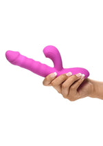 Load image into Gallery viewer, Bang! Thrusting and Sucking Rechargeable Silicone Rabbit Vibrator
