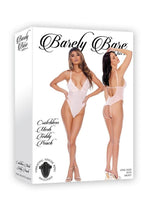 Load image into Gallery viewer, Barely Bare Crotchless Mesh Teddy - Orange/Peach - One Size
