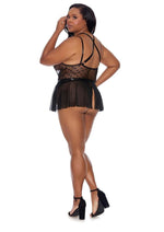 Load image into Gallery viewer, Barely Bare Halter Teddy and Skirt
