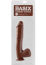 Load image into Gallery viewer, Basix Dong Suction Cup - Brown - 10in
