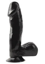 Load image into Gallery viewer, Basix Rubber Works 6.5in Dong with Suction Cup Waterproof - Black
