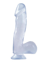 Load image into Gallery viewer, Basix Rubber Works 6.5in Dong with Suction Cup Waterproof - Clear
