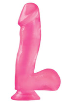 Load image into Gallery viewer, Basix Rubber Works 6.5in Dong with Suction Cup Waterproof - Pink
