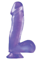 Load image into Gallery viewer, Basix Rubber Works 6.5in Dong with Suction Cup Waterproof - Purple
