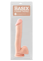 Load image into Gallery viewer, Basix Rubber Works Dong with Suction Cup - Flesh - 12in

