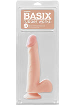 Load image into Gallery viewer, Basix Rubber Works Dong with Suction Cup - Vanilla - 7.5in
