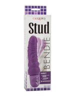 Load image into Gallery viewer, Bendie Stud Curvy Vibrator - Purple

