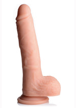 Load image into Gallery viewer, Big Shot Silicone Vibrating and Twirling Remote Control Rechargeable Dildo with Balls - Vanilla - 9in
